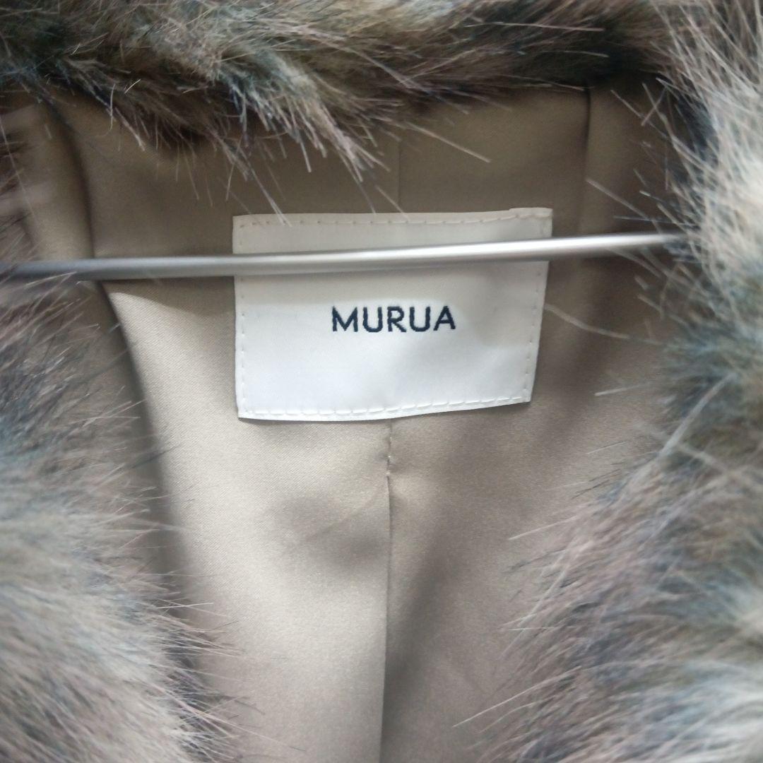 レオパードフェイクファーコート　MURUA