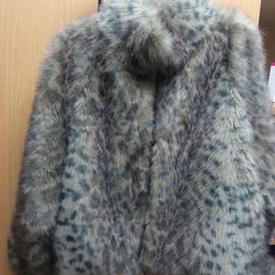 レオパードフェイクファーコート　MURUA