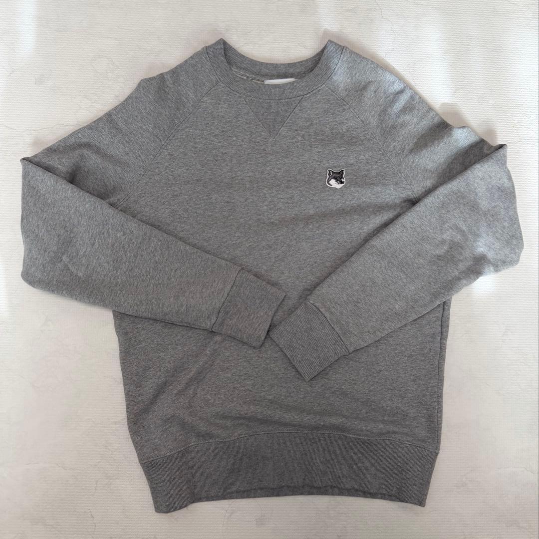 MAISON KITSUNE グレー XS トレーナー　スウェット　メゾンキツネ