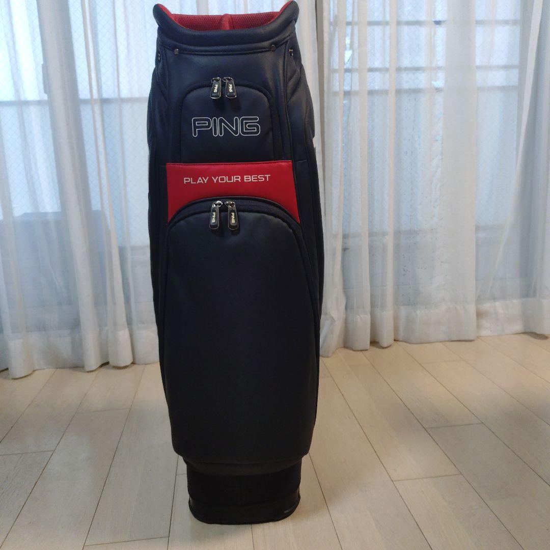 PING キャディバッグ ブラック・レッド
