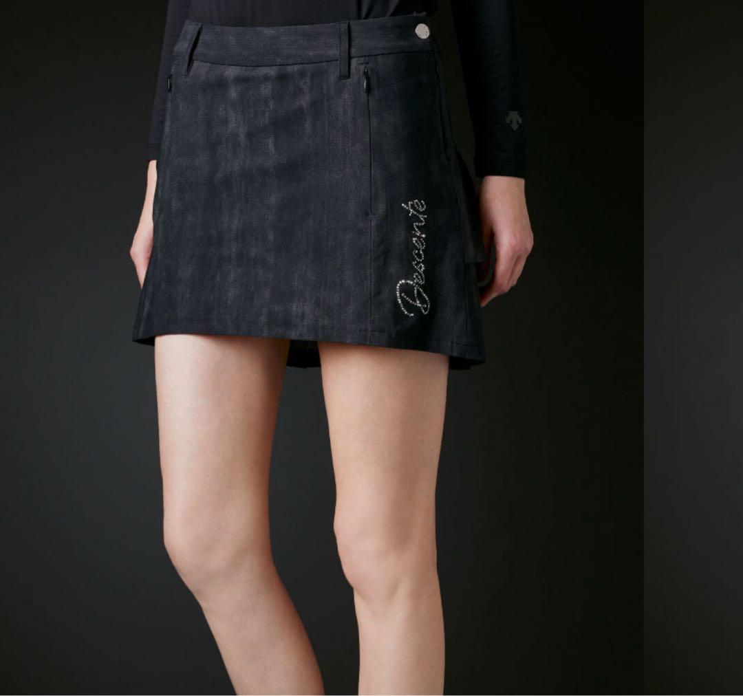 デサントリュクス　プリーツ　ジャケット　スカート　セットアップ　スワロフスキー