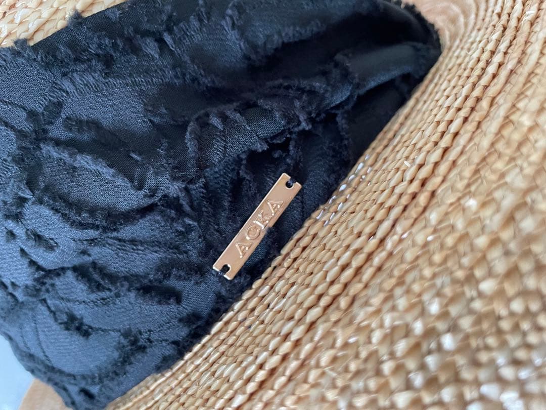 【新品未使用】CA4LA x Acka scarf strow hat