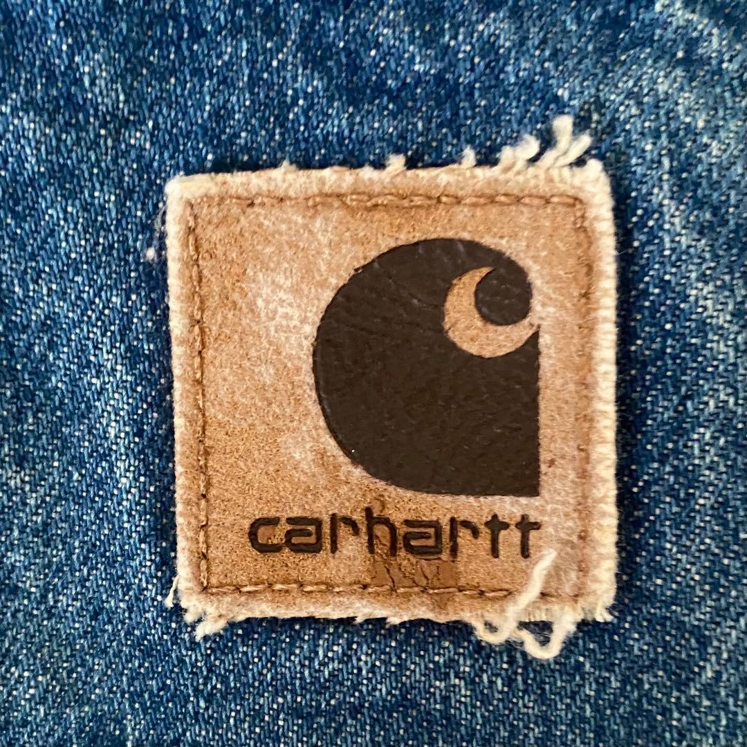 Sサイズ　USA製 カーハート カバーオール　チョアコート　インディゴ デニム