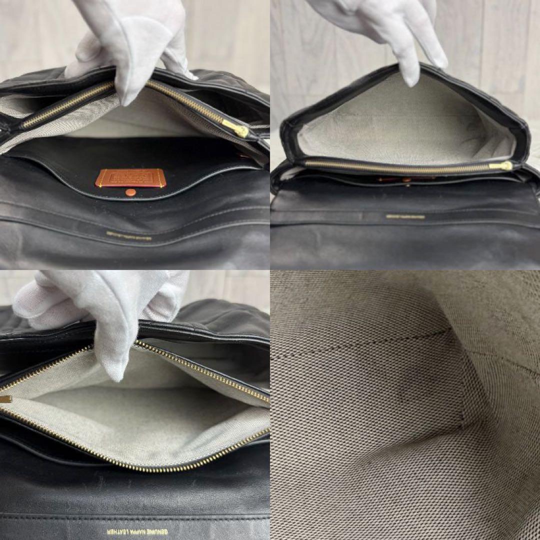 美品♡コーチ Cロゴ ナッパレザー ショルダーバッグ タイムズスクエア タビー