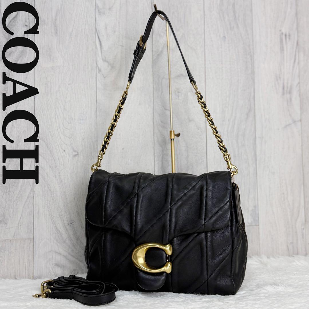 美品♡コーチ Cロゴ ナッパレザー ショルダーバッグ タイムズスクエア タビー