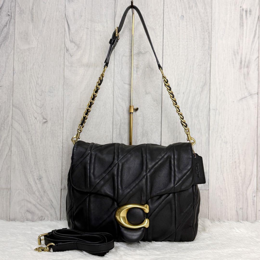 美品♡コーチ Cロゴ ナッパレザー ショルダーバッグ タイムズスクエア タビー