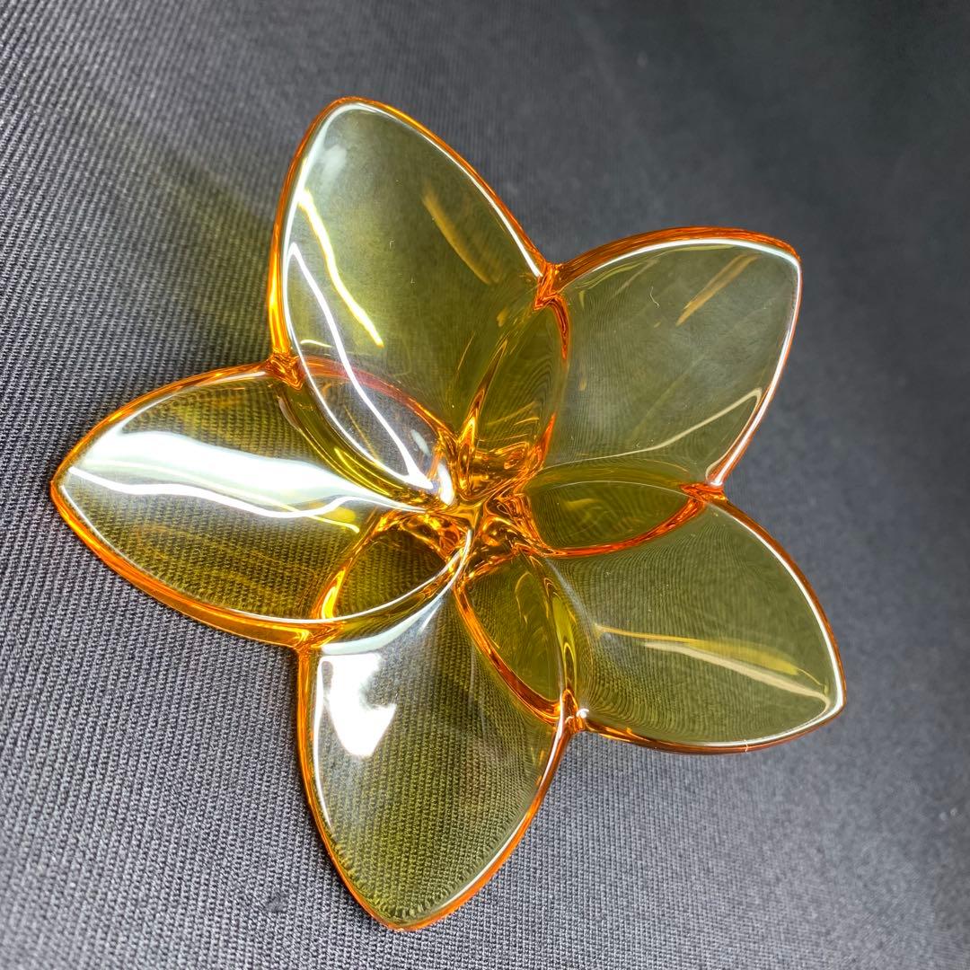 K858⭐︎バカラ クリスタル オーナメント ブルームコレクション オレンジ