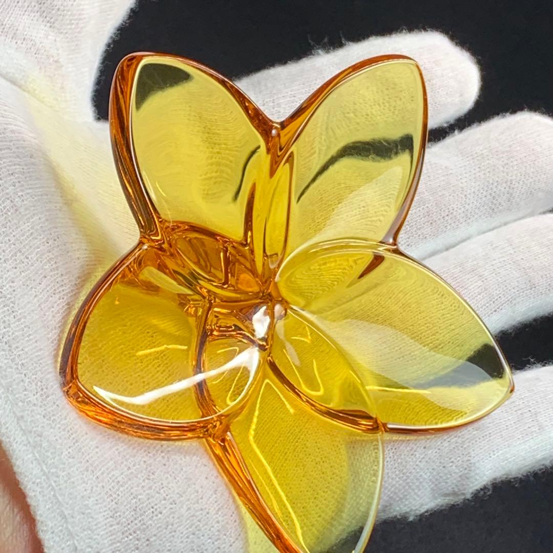 K858⭐︎バカラ クリスタル オーナメント ブルームコレクション オレンジ