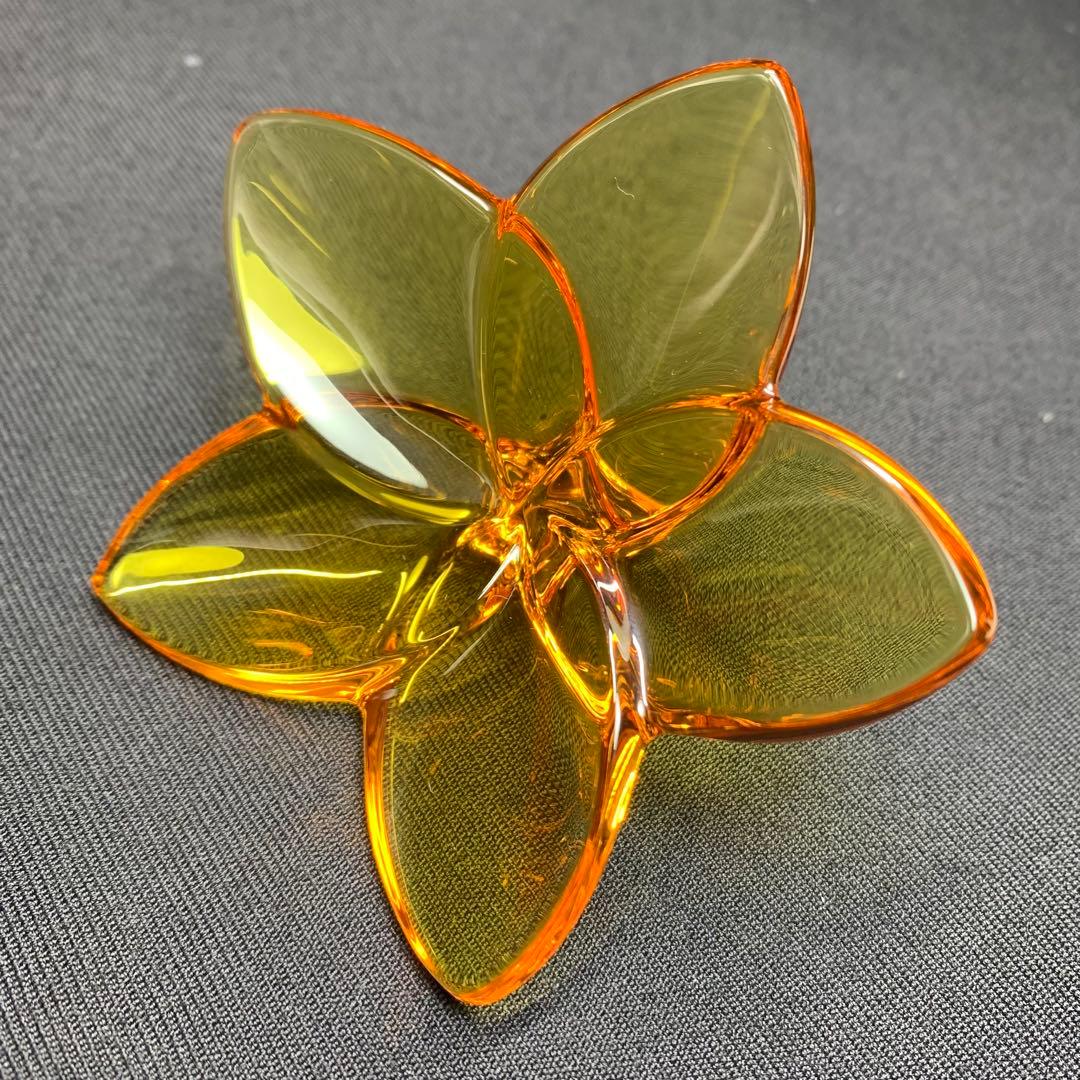 K858⭐︎バカラ クリスタル オーナメント ブルームコレクション オレンジ