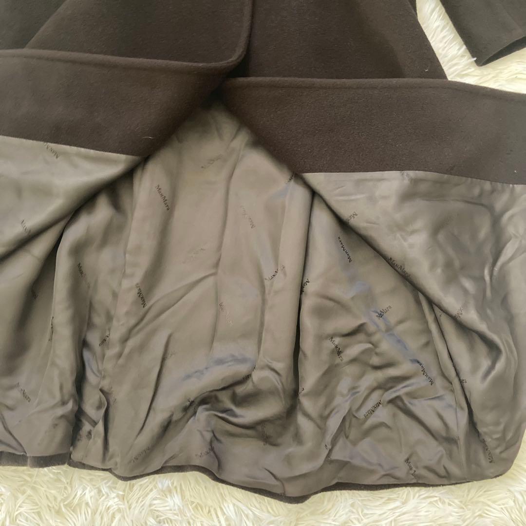 MAX Mara 白タグ　ダークブラウン チェスターコート 40