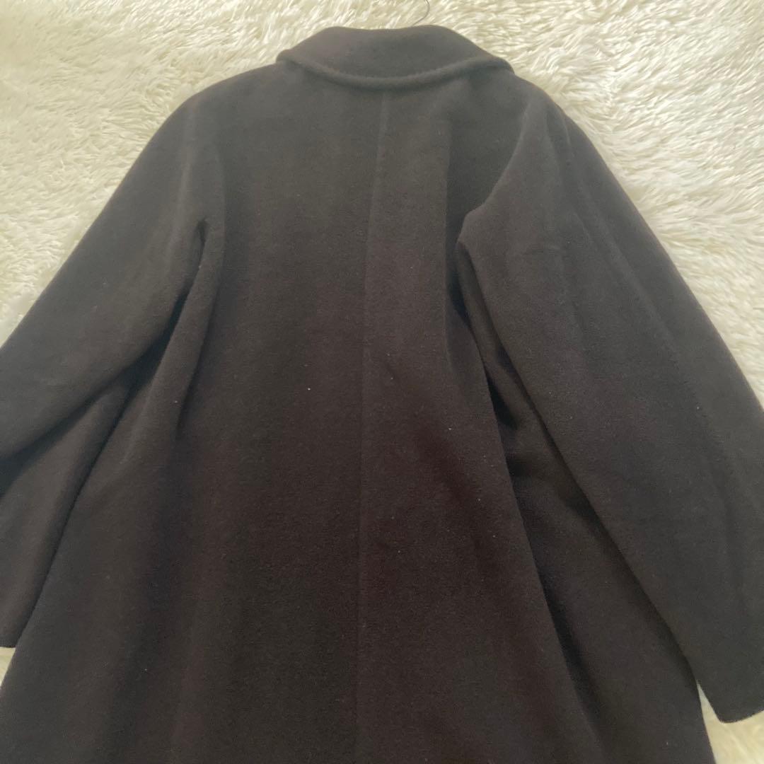 MAX Mara 白タグ　ダークブラウン チェスターコート 40