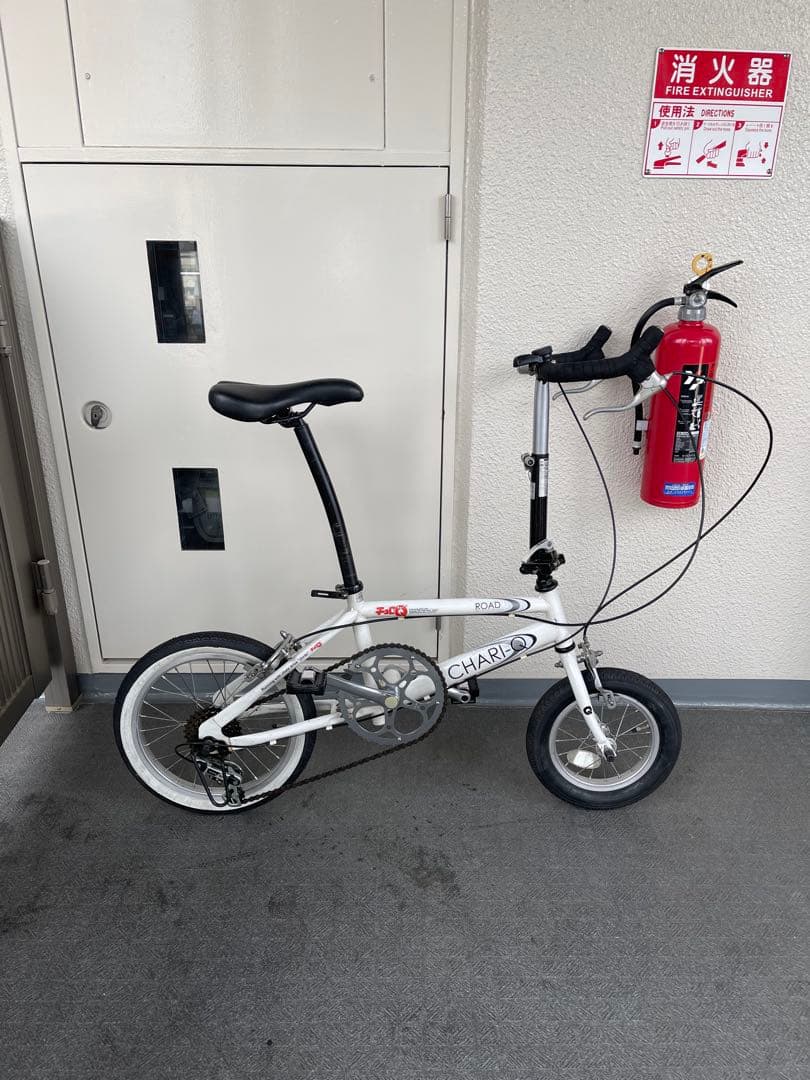 希少 CHARI-Q チョロQ 折りたたみ自転車 ホワイト　チャリQ ミニチャリ