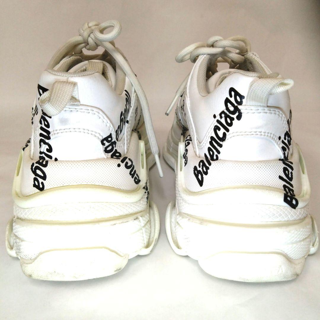 バレンシアガ　オールオーバーロゴ　スニーカー
