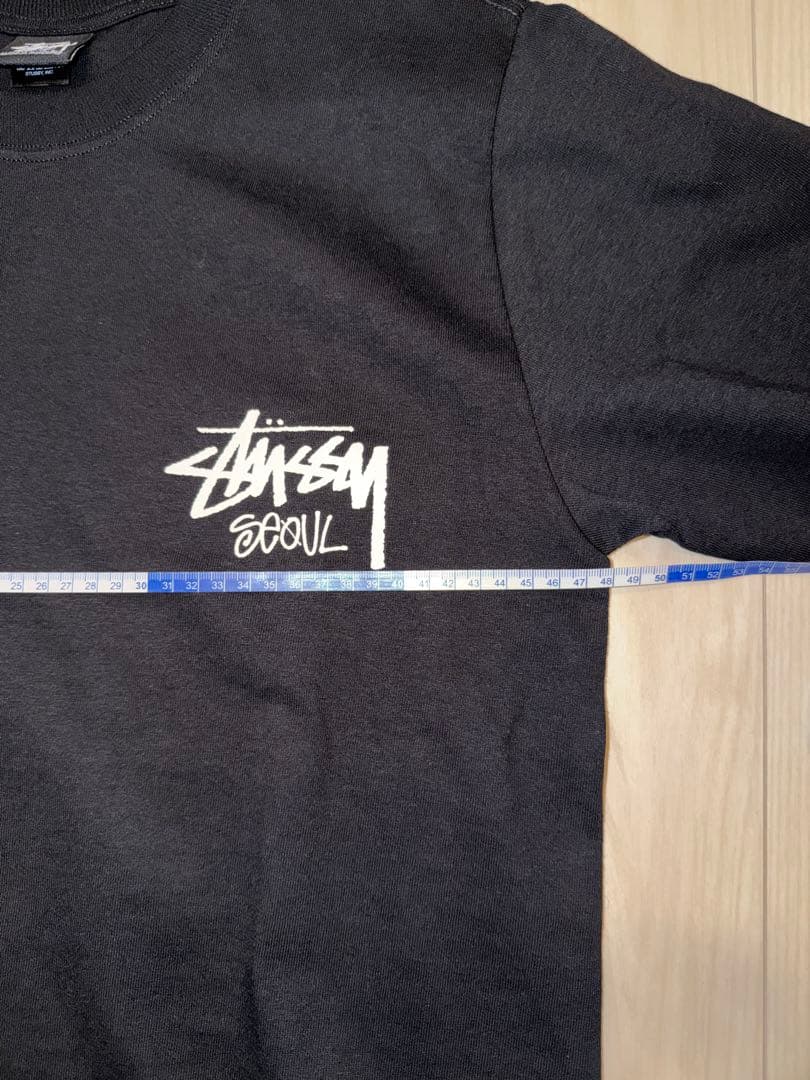 【韓国限定】STUSSY SEOUL ロンT ブラック Sサイズ 美品 正規品