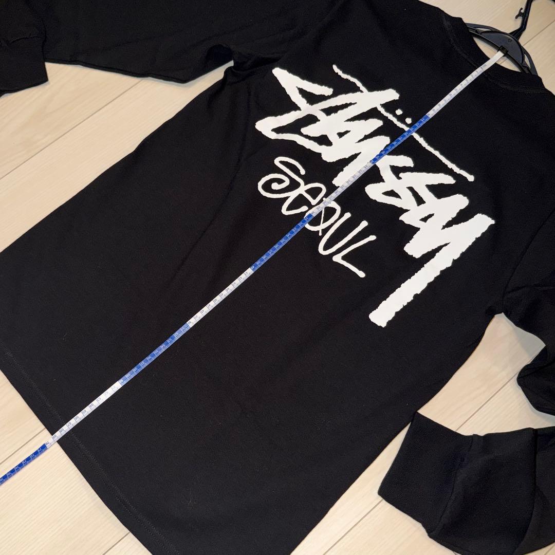 【韓国限定】STUSSY SEOUL ロンT ブラック Sサイズ 美品 正規品