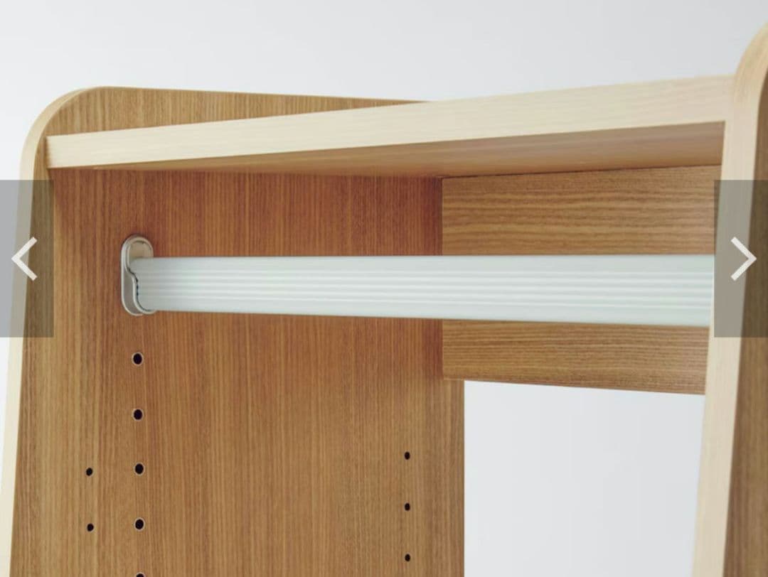 木製ハンガーラック 引き出し付き