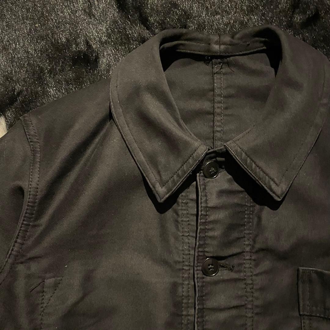 60s LE VETEMENT DE FORCE ブラックモールスキンジャケット