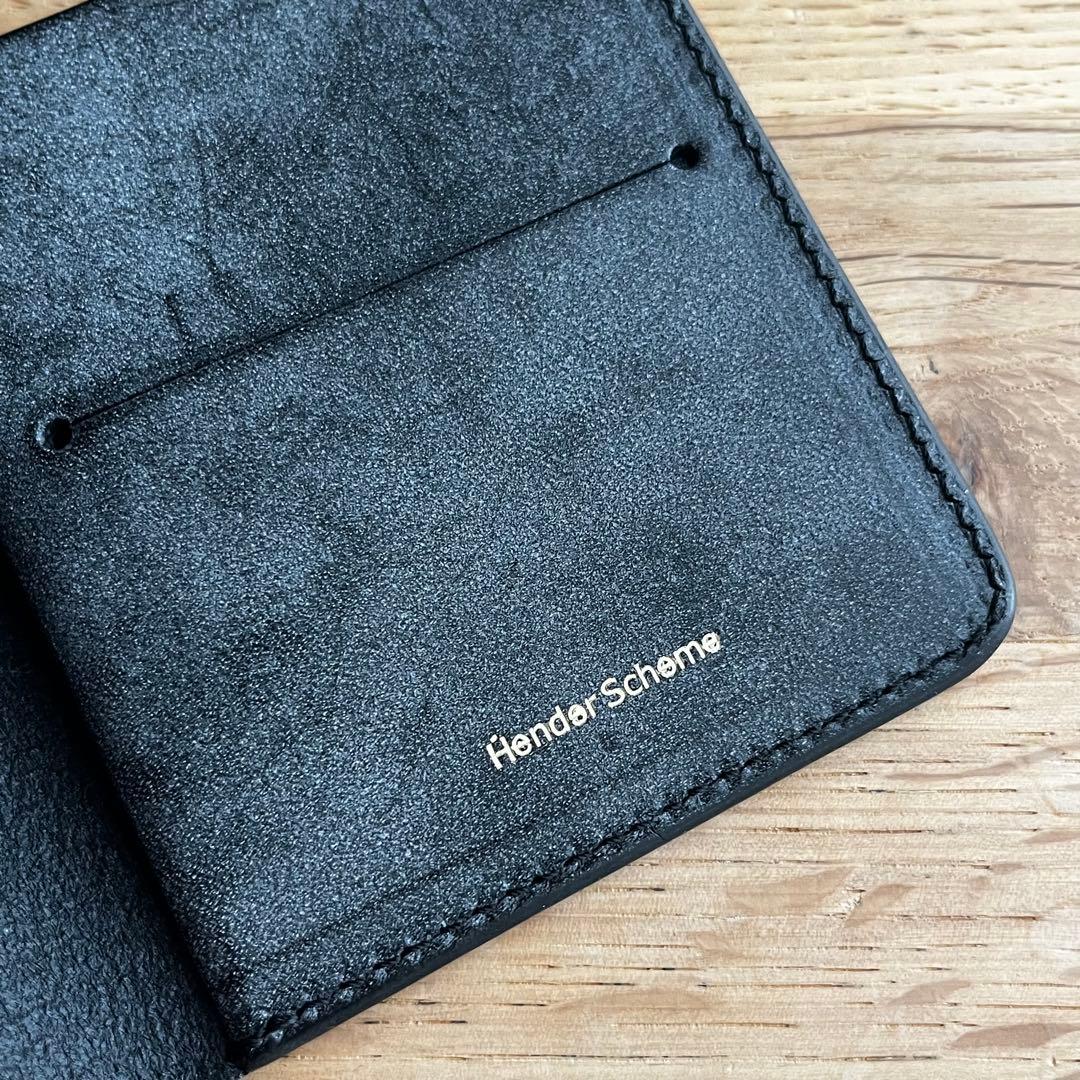 Hender Scheme エンダースキーマ 二つ折り財布 黒