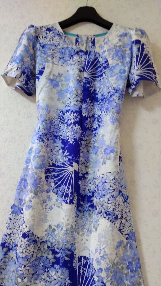 着物リメイクドレス