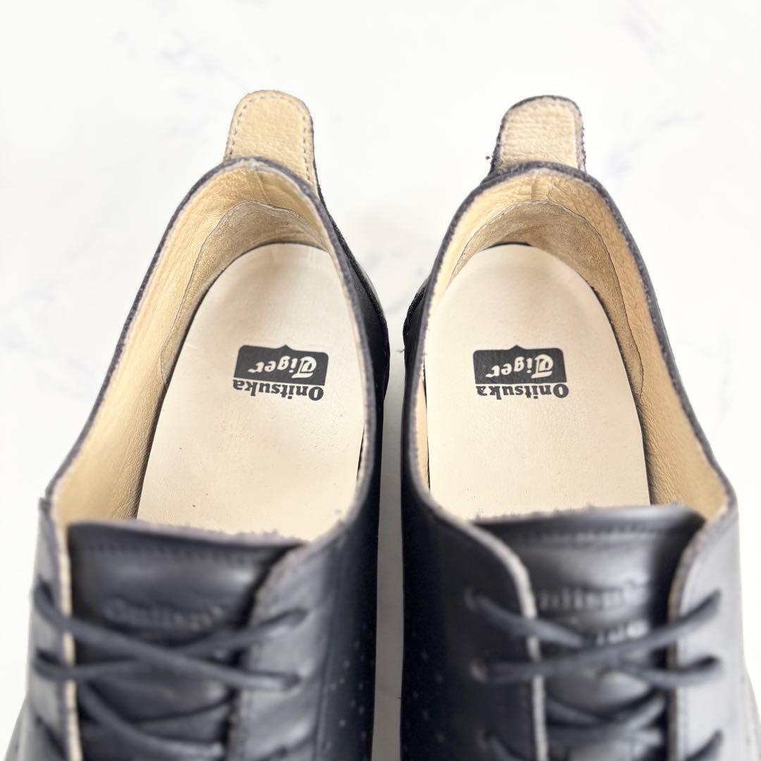 オニツカタイガー 24.5 コレソンロー スニーカー ローカット ブラック