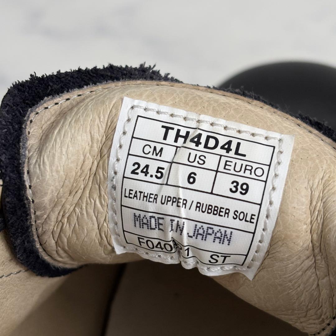 オニツカタイガー 24.5 コレソンロー スニーカー ローカット ブラック