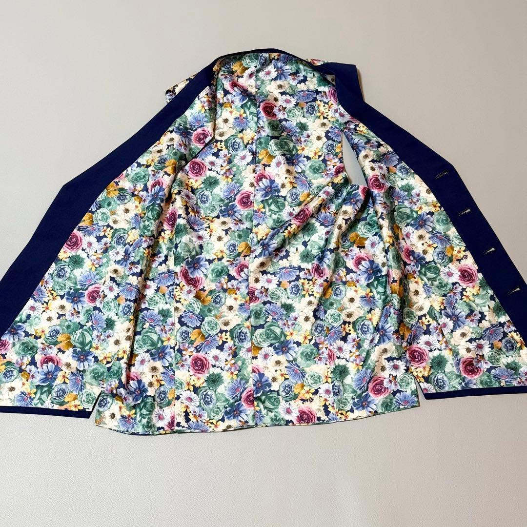 圧倒的存在感 エルメネジルド ゼニア 花柄 総裏 3ピース セットアップ