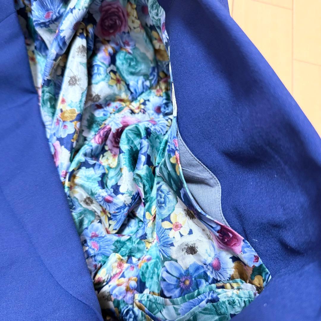 圧倒的存在感 エルメネジルド ゼニア 花柄 総裏 3ピース セットアップ