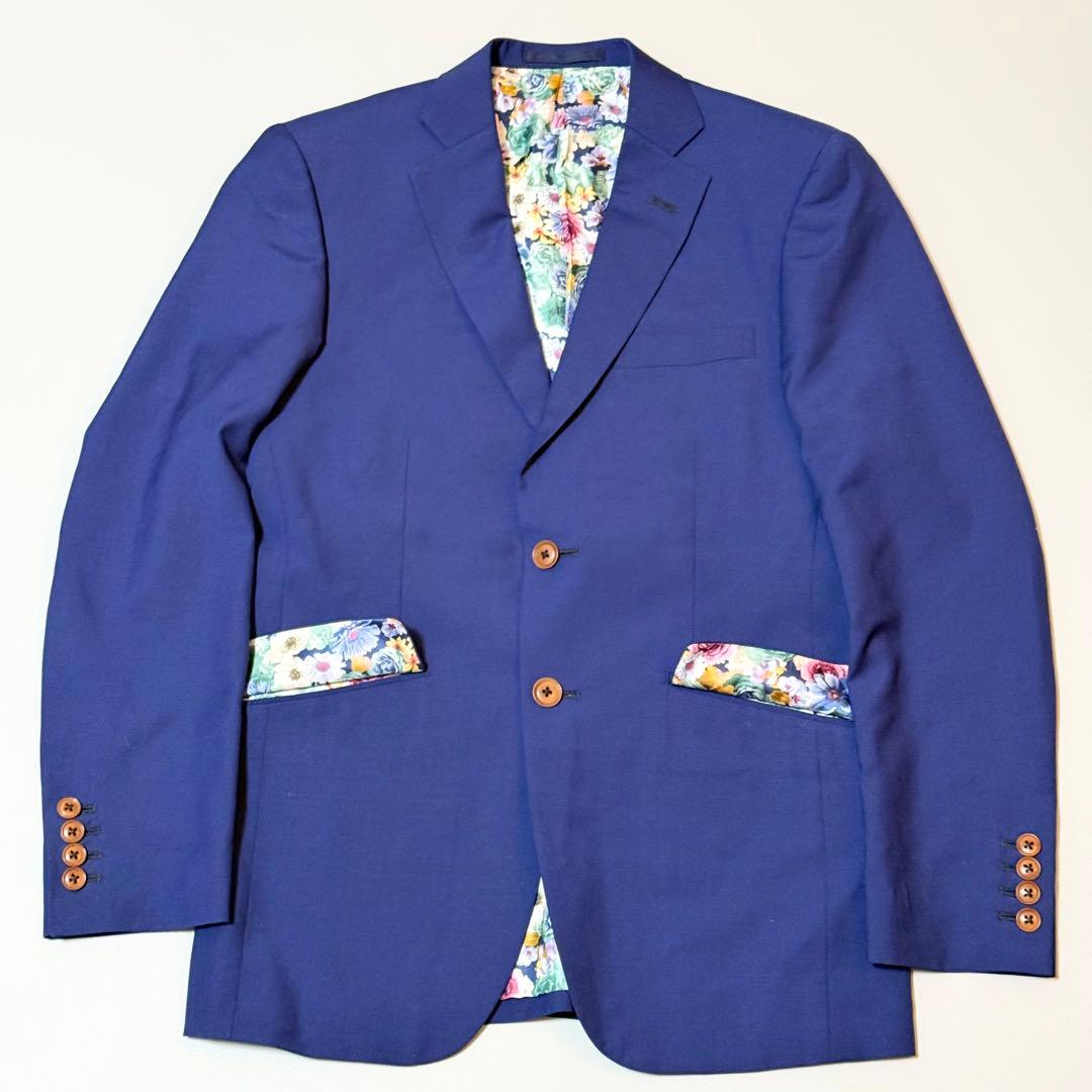 圧倒的存在感 エルメネジルド ゼニア 花柄 総裏 3ピース セットアップ