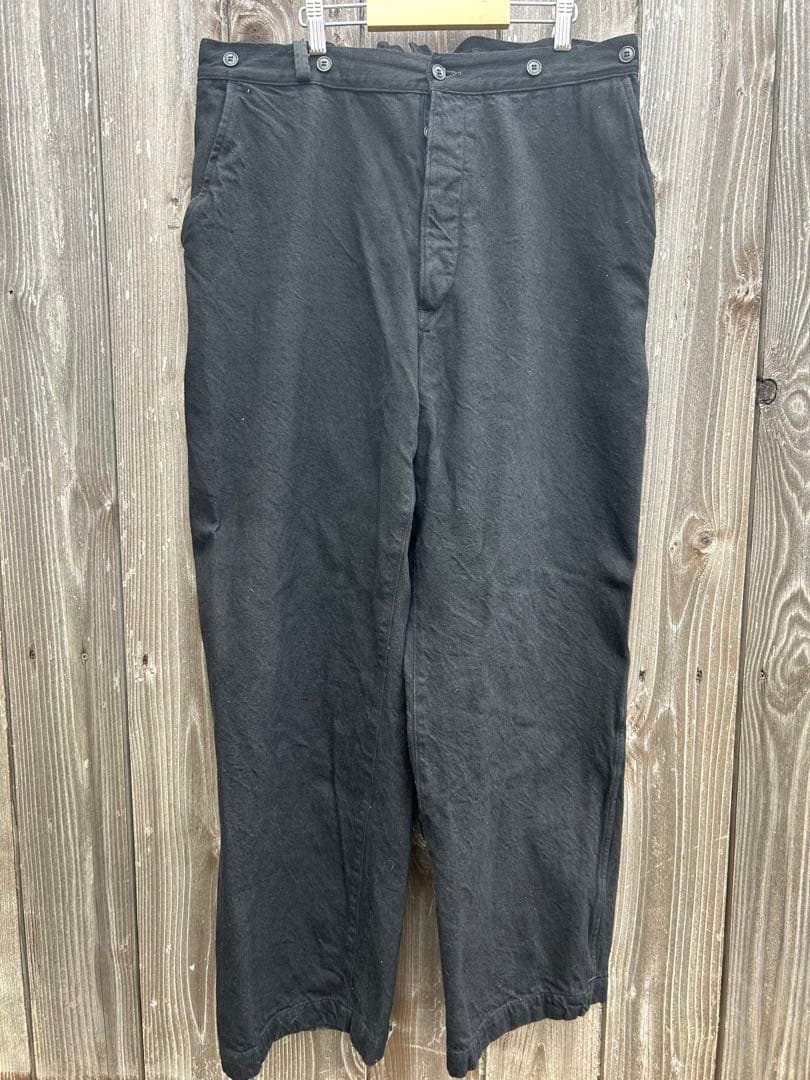 COMOLI ブラック オーバーパンツ　25ss