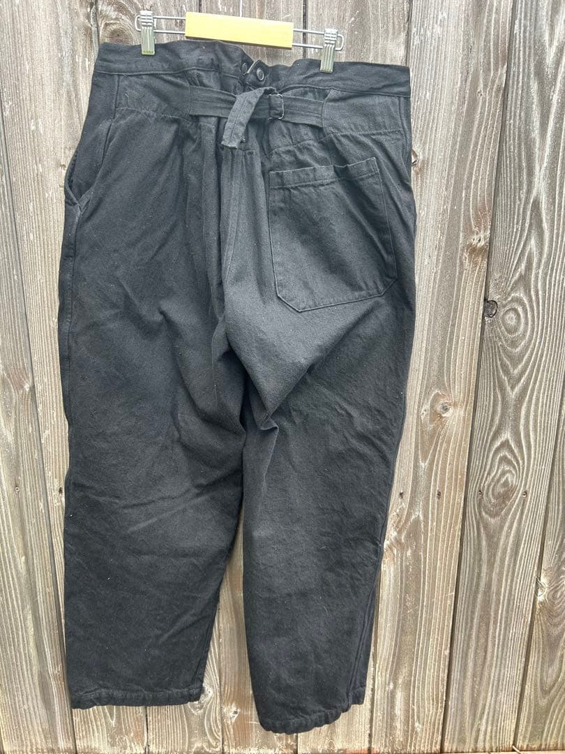 COMOLI ブラック オーバーパンツ　25ss