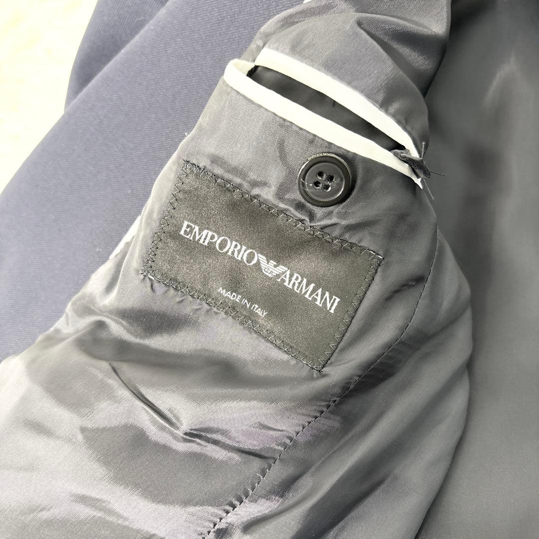 ☆ハンガー付☆エンポリオアルマーニ スーツ セットアップ 1B 総裏 ネイビー