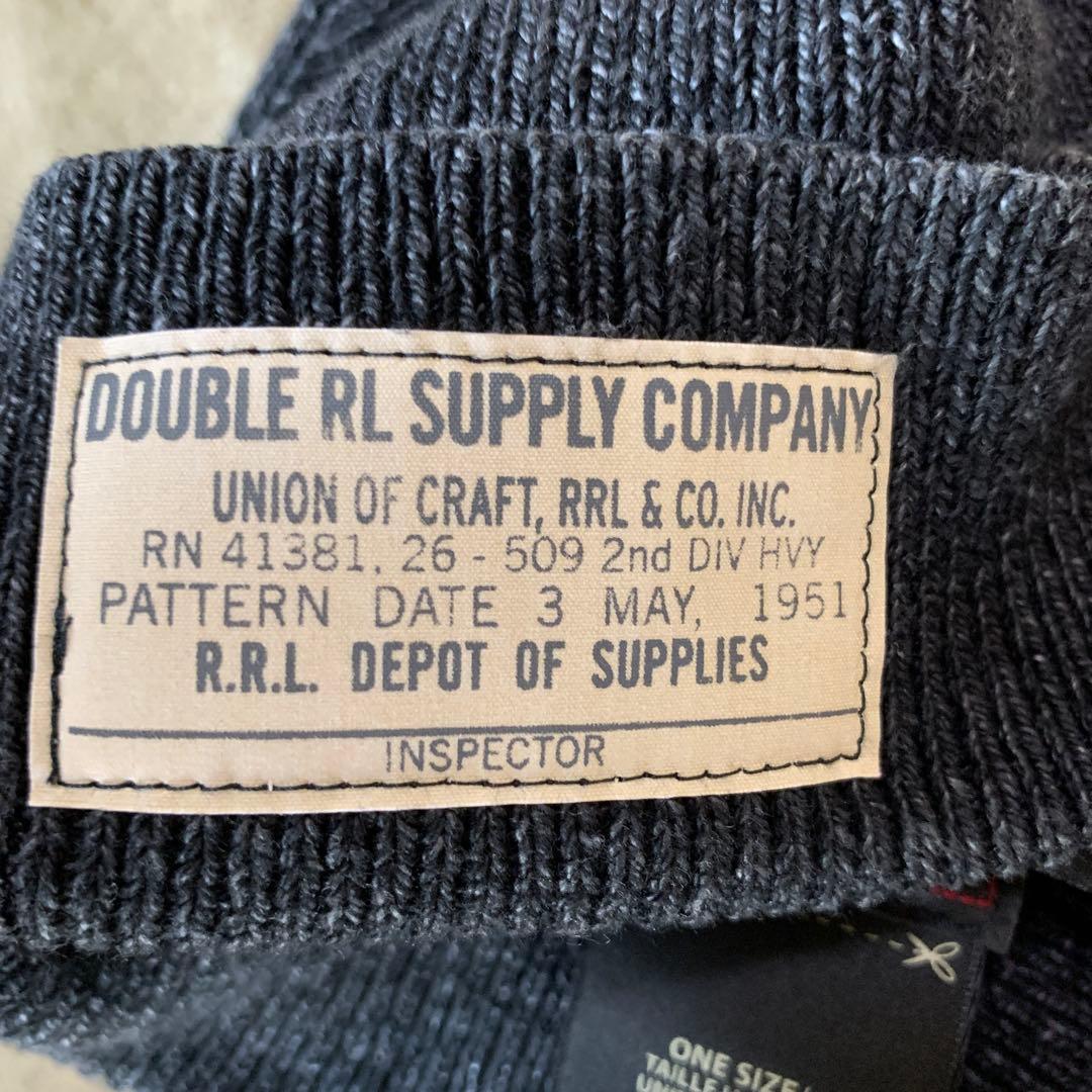 【美品】RRL コットンウォッチキャップ