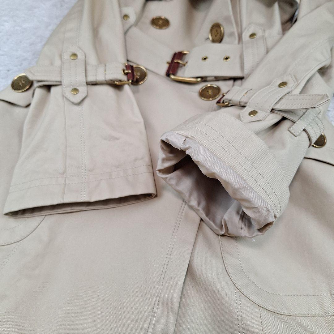 美品✨BURBERRYブルーレーベル　トレンチコート　フォックスファー　金釦　M