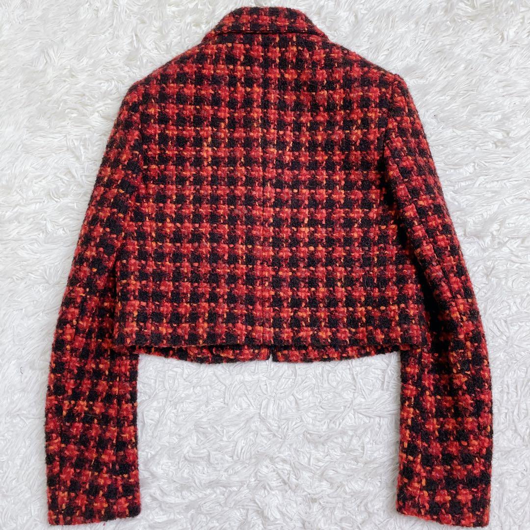 美品 VALENTINO ヴァレンティノ ジャケット ツイード ショート丈