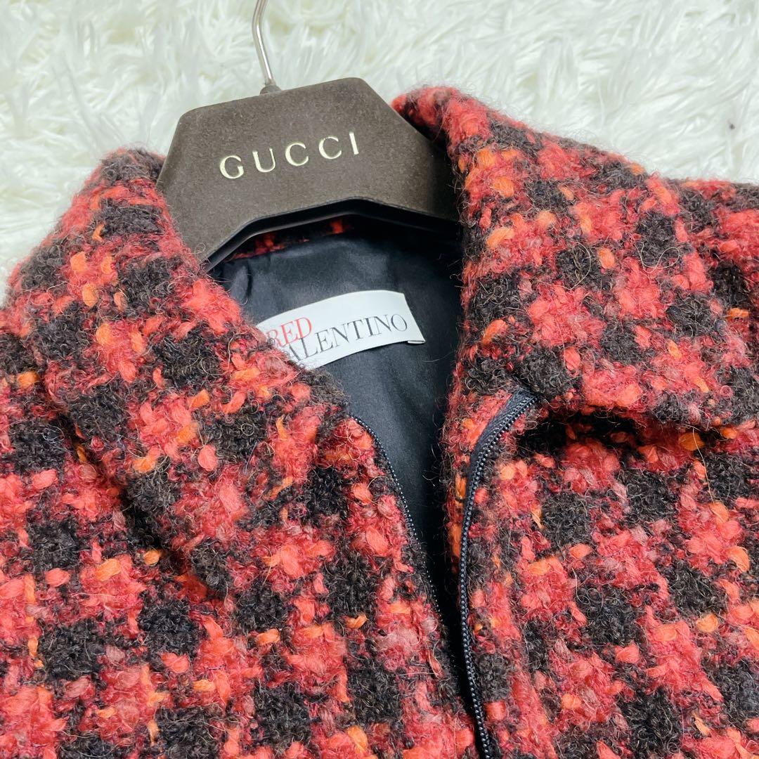 美品 VALENTINO ヴァレンティノ ジャケット ツイード ショート丈