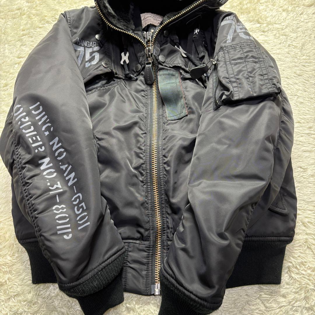 【美品/激レア】Avirex MA-1 REMODEL MARK2 N2B 黒