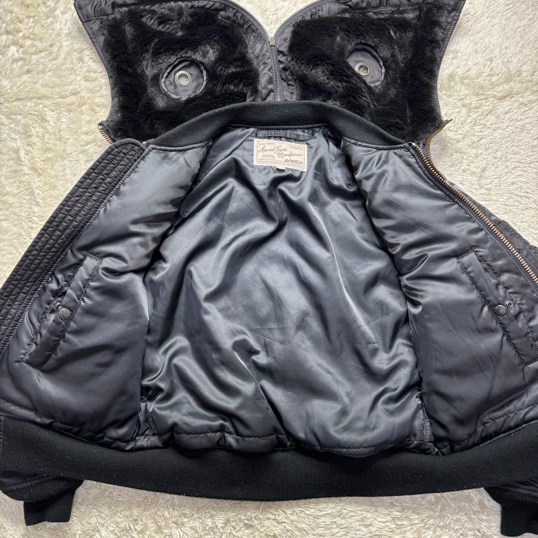 【美品/激レア】Avirex MA-1 REMODEL MARK2 N2B 黒