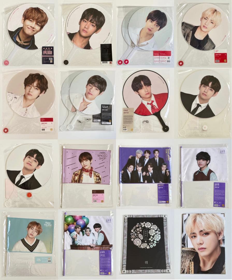 bts テヒョン テテ うちわ フラッグ プレフォト