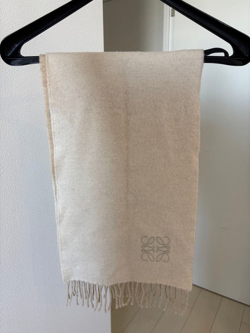 ロエベ　バイカラーマフラー