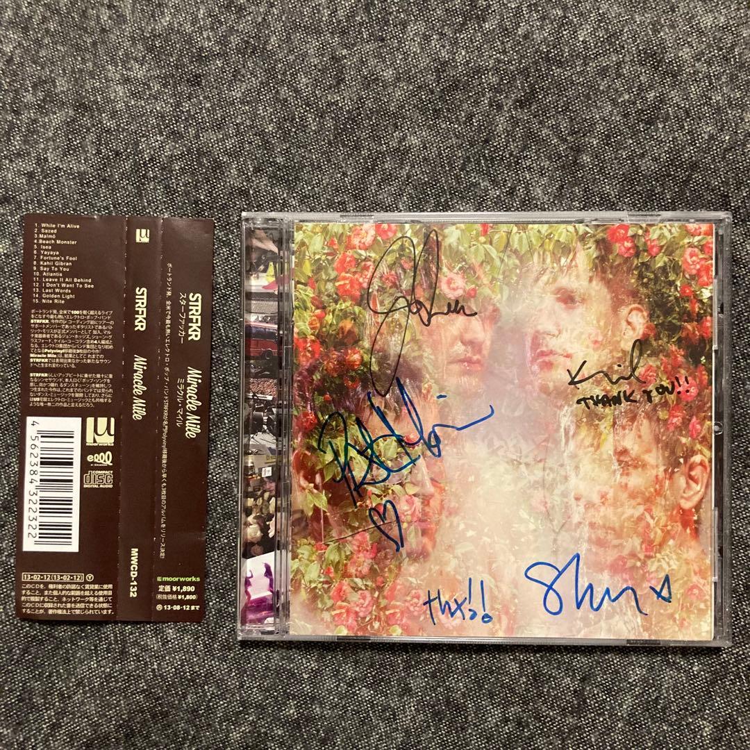日本盤CD♪メンバー全員の直筆サイン入りSTRFKR Miracle Mile