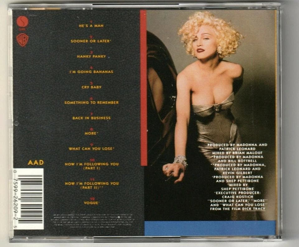 Madonna　マドンナ　I'm Breathless　US盤 貴重 CD