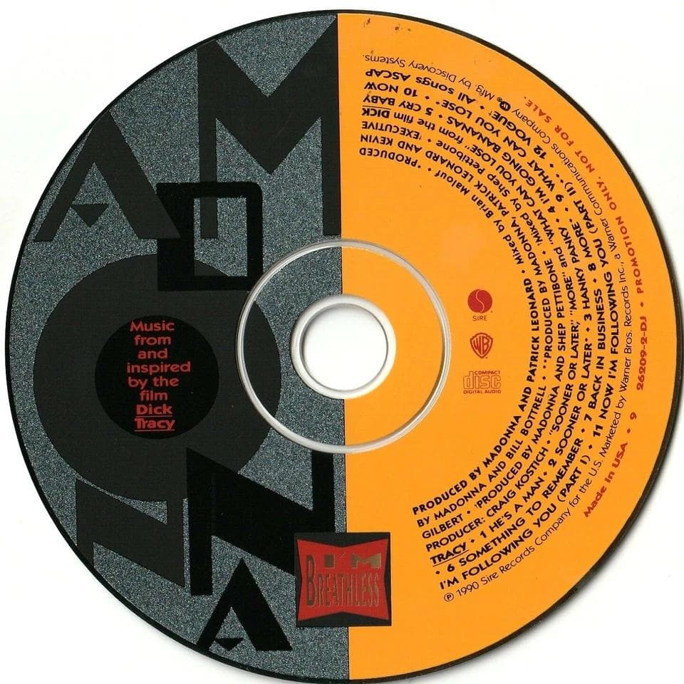 Madonna　マドンナ　I'm Breathless　US盤 貴重 CD