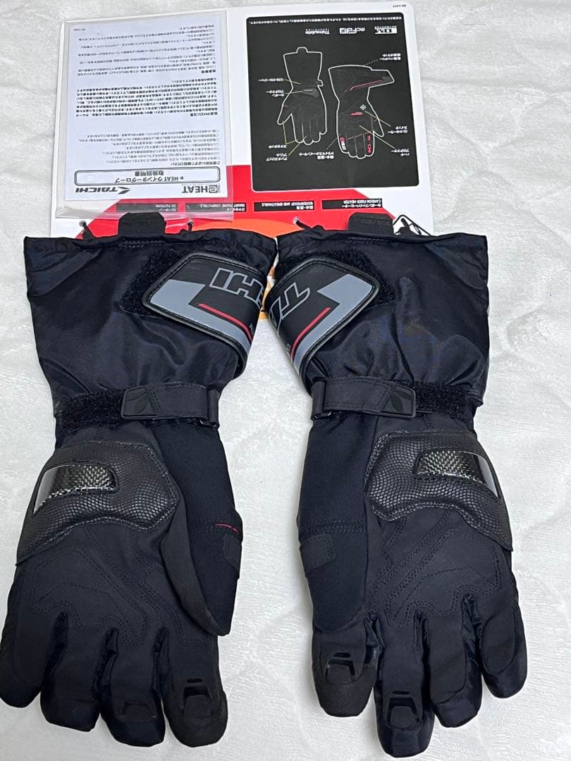 RS TAICHI 電熱グローブ ブラック/レッド Sサイズ