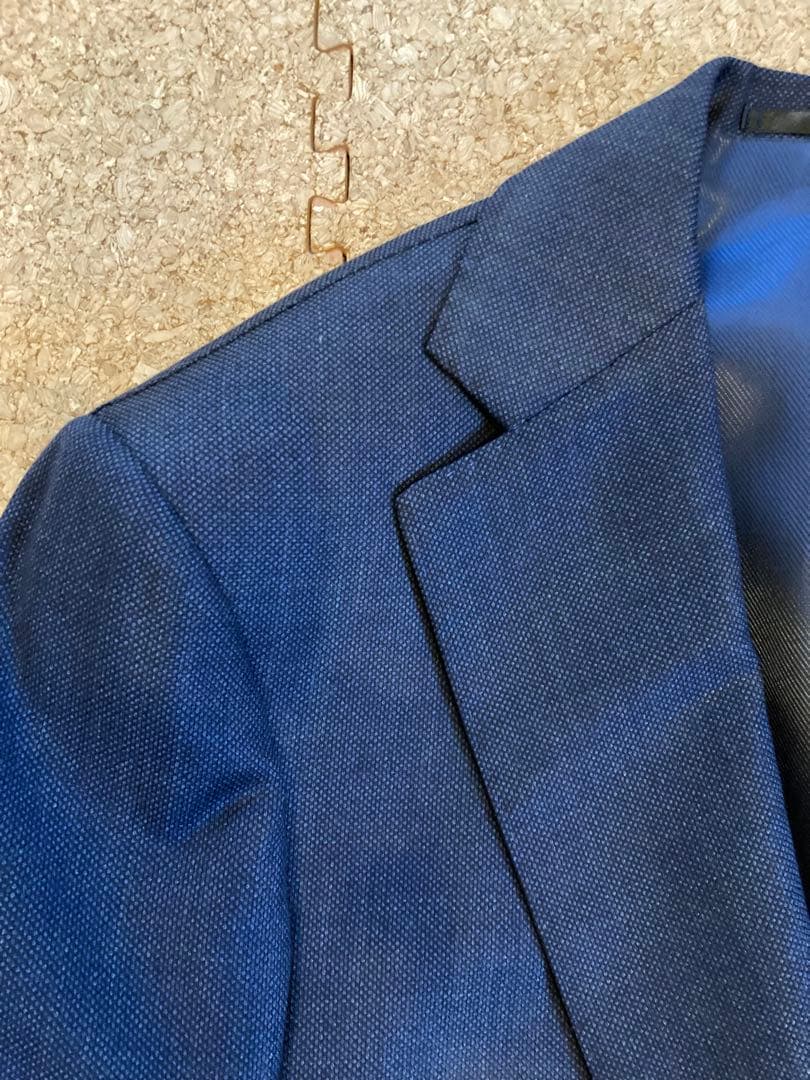 TOMORROWLANDロロピアーナ　ネイビー シングル3つボタンスーツ