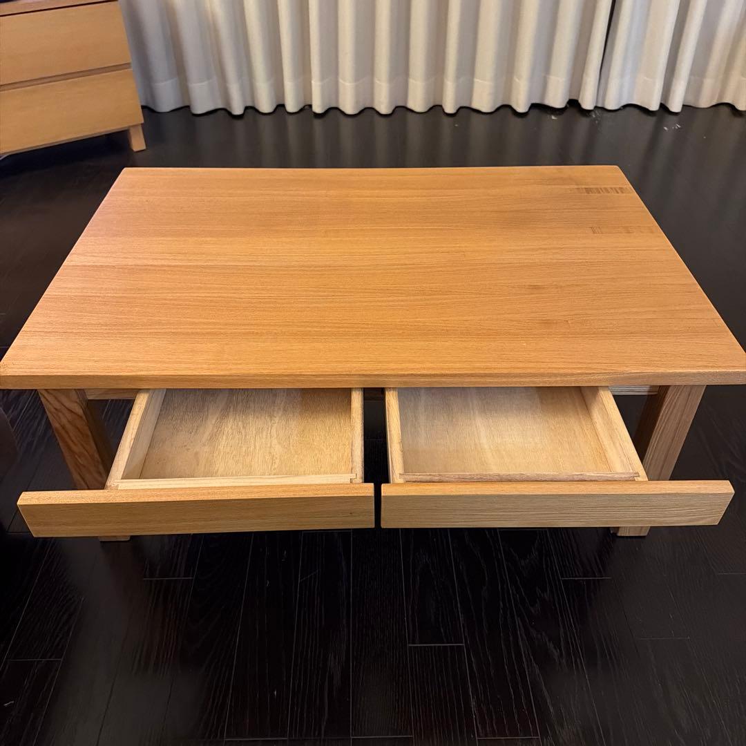 無印良品 オーク材ローテーブル