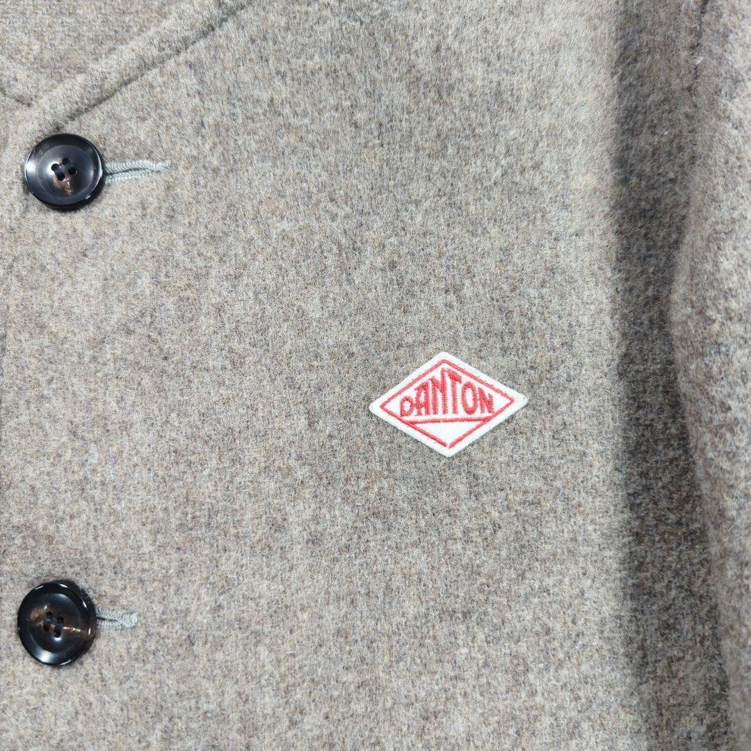 ダントン 42 XL ウールモッサノーカラー　ウール　 コート ベージュ