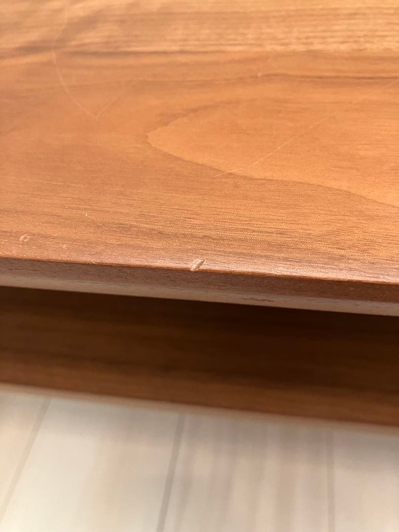 カリモク ローテーブル　ウォールナット 下棚付き