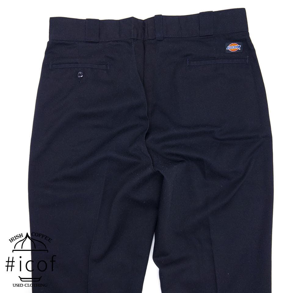 90s USA製 S874W DICKIES 34 黒 ブラック a429