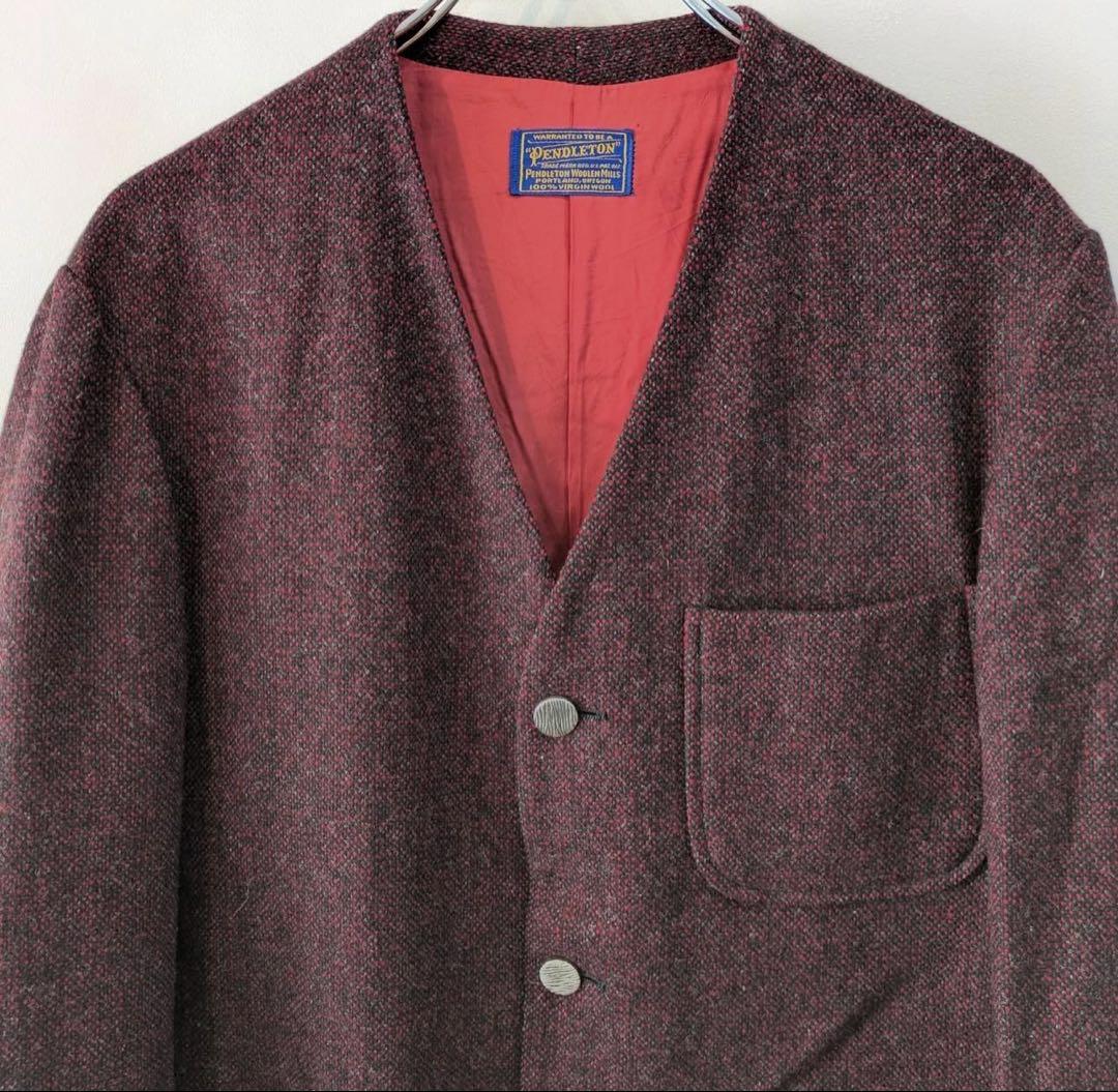 P*n様 50's PENDLETON ノーカラージャケット