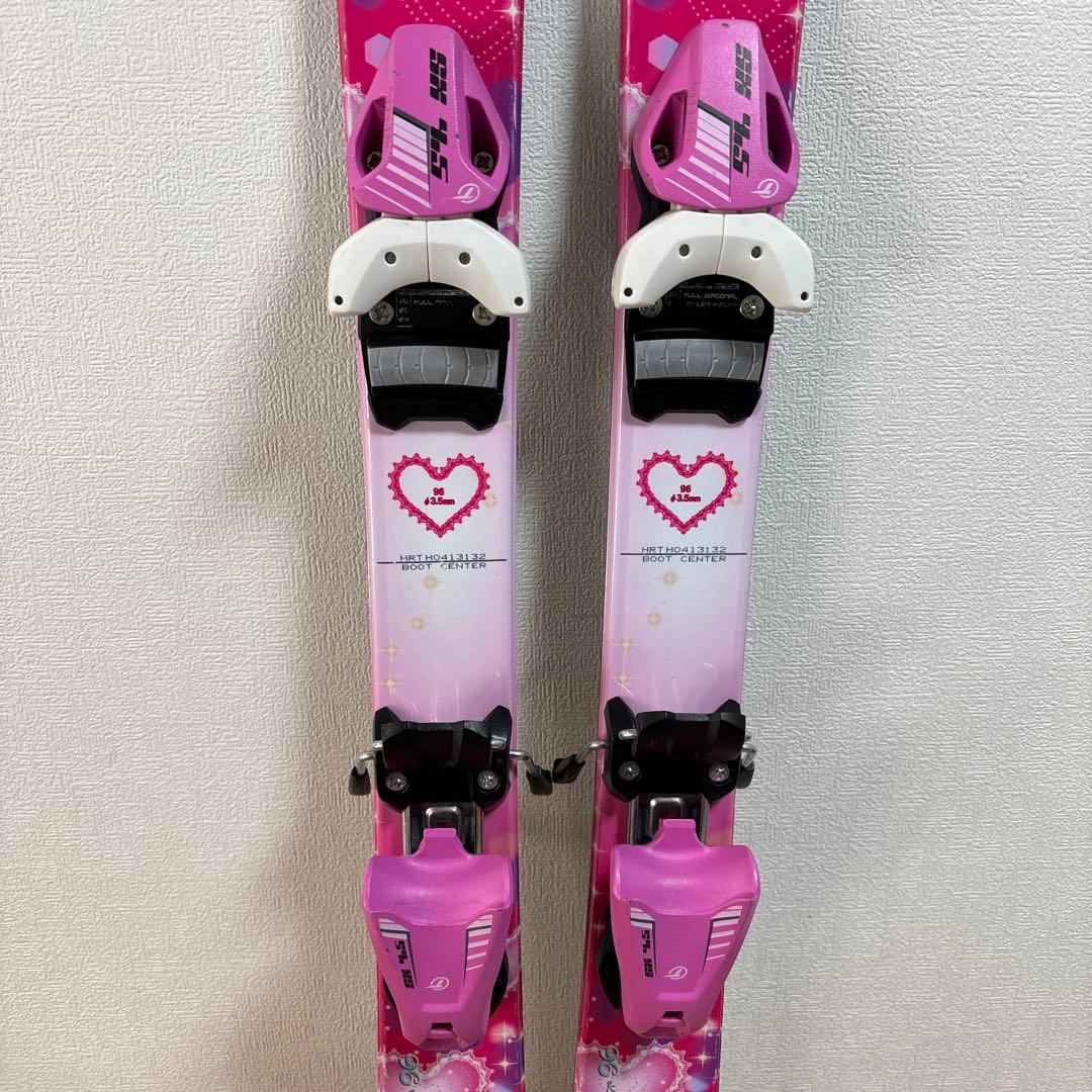 ジュニア　96cm子供　スキーセット　スキーブーツ　20-20.5cm ピンク